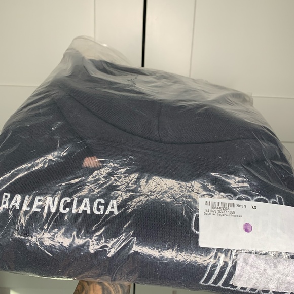 Balenciaga Speedhunters Oversized Double Layer Hoodie - Picture 12 of 13